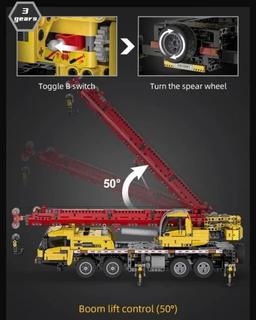 Constructor CaDA Crane Truck, 1831 piese