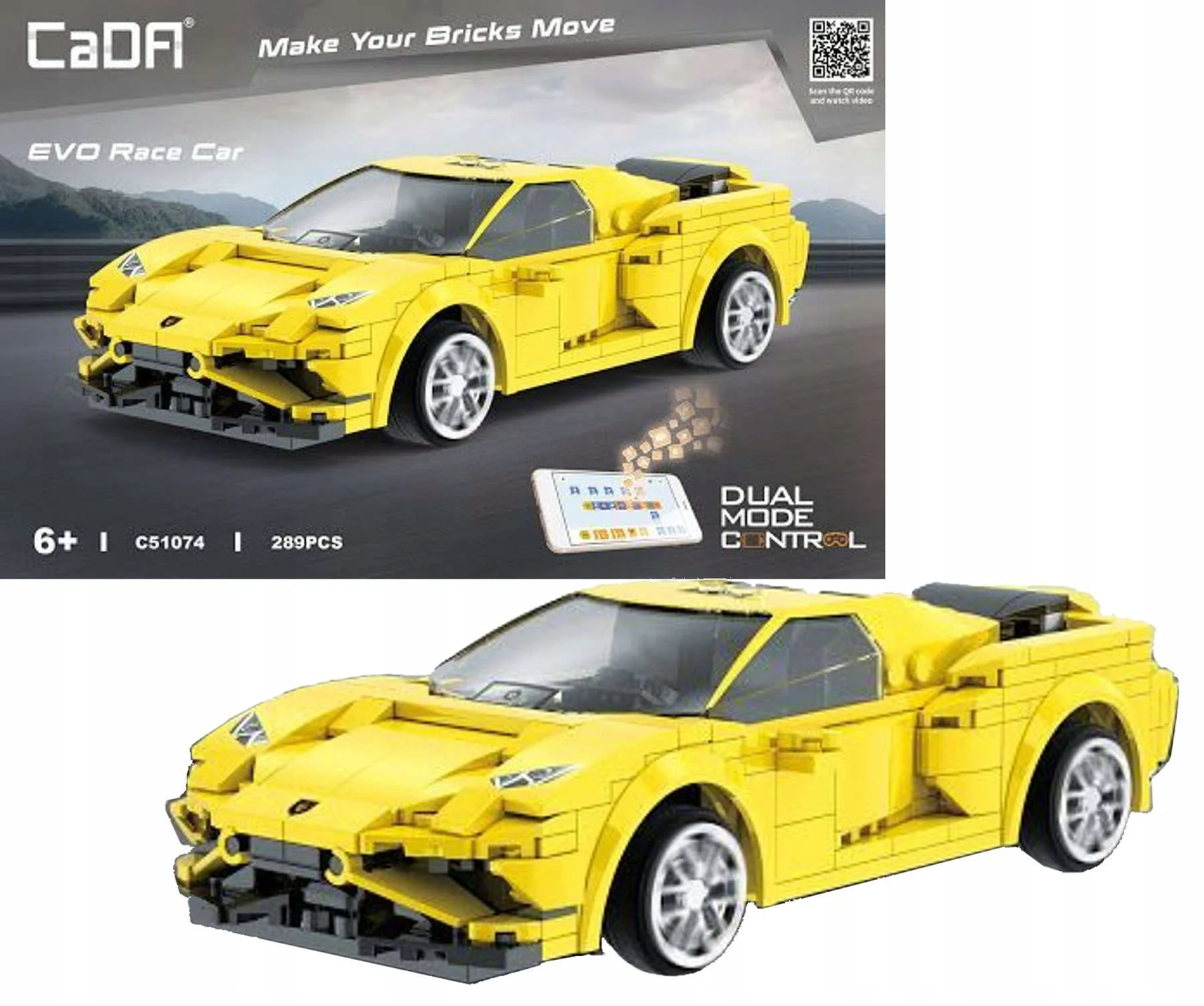 Constructor CaDA EVO Race Car, 289 piese