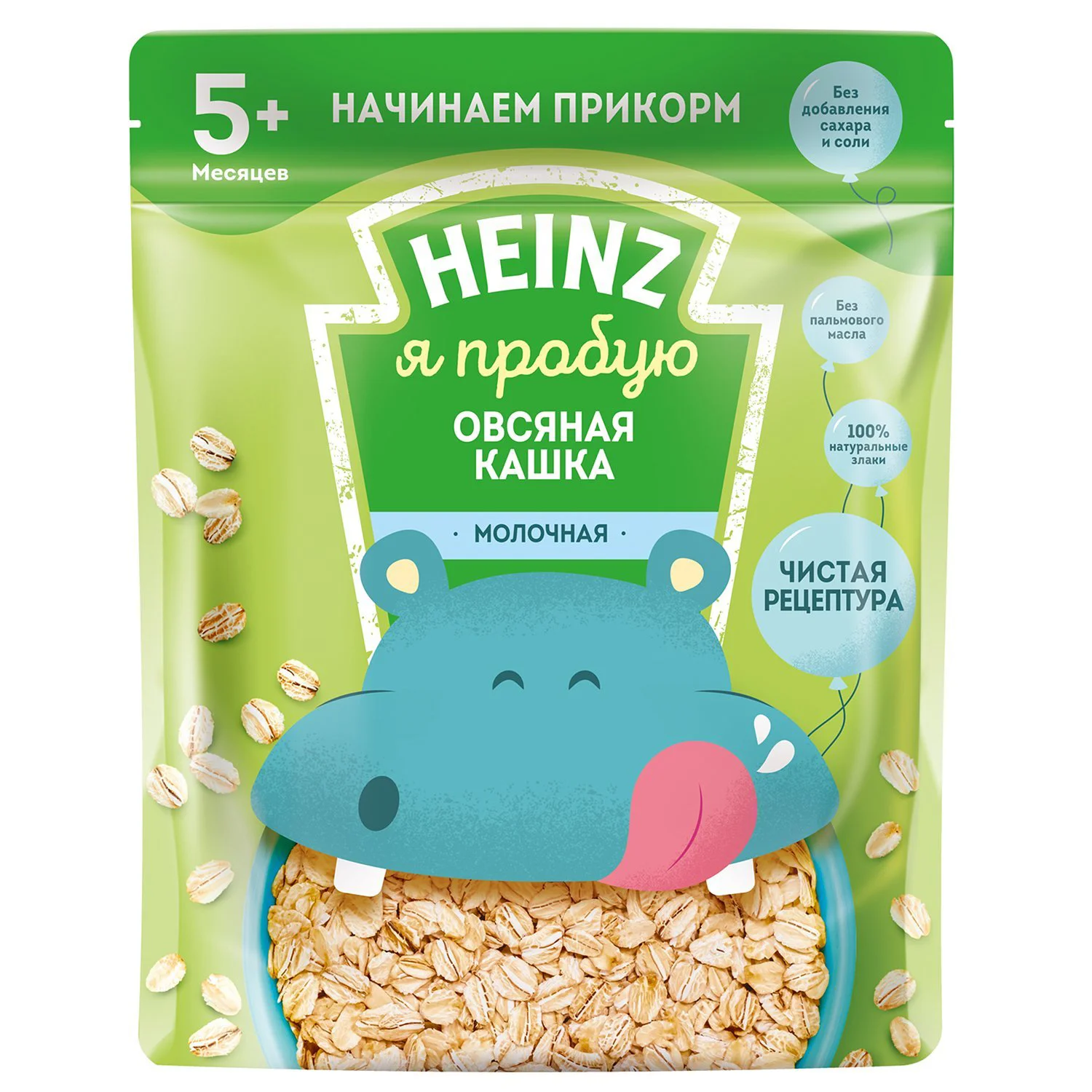 Terci din ovaz cu lapte Heinz "Я расту" (5+ luni), 180 g foto