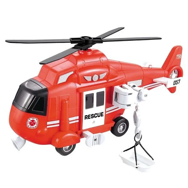 Elicopter cu inertie Wenyi Fire&Rescue Helicopter, 1:16 foto