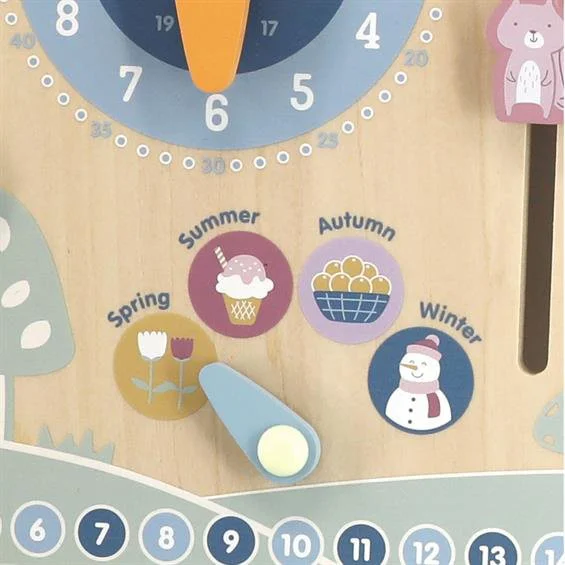 Joc din lemn Viga Toys Calendar & Clock