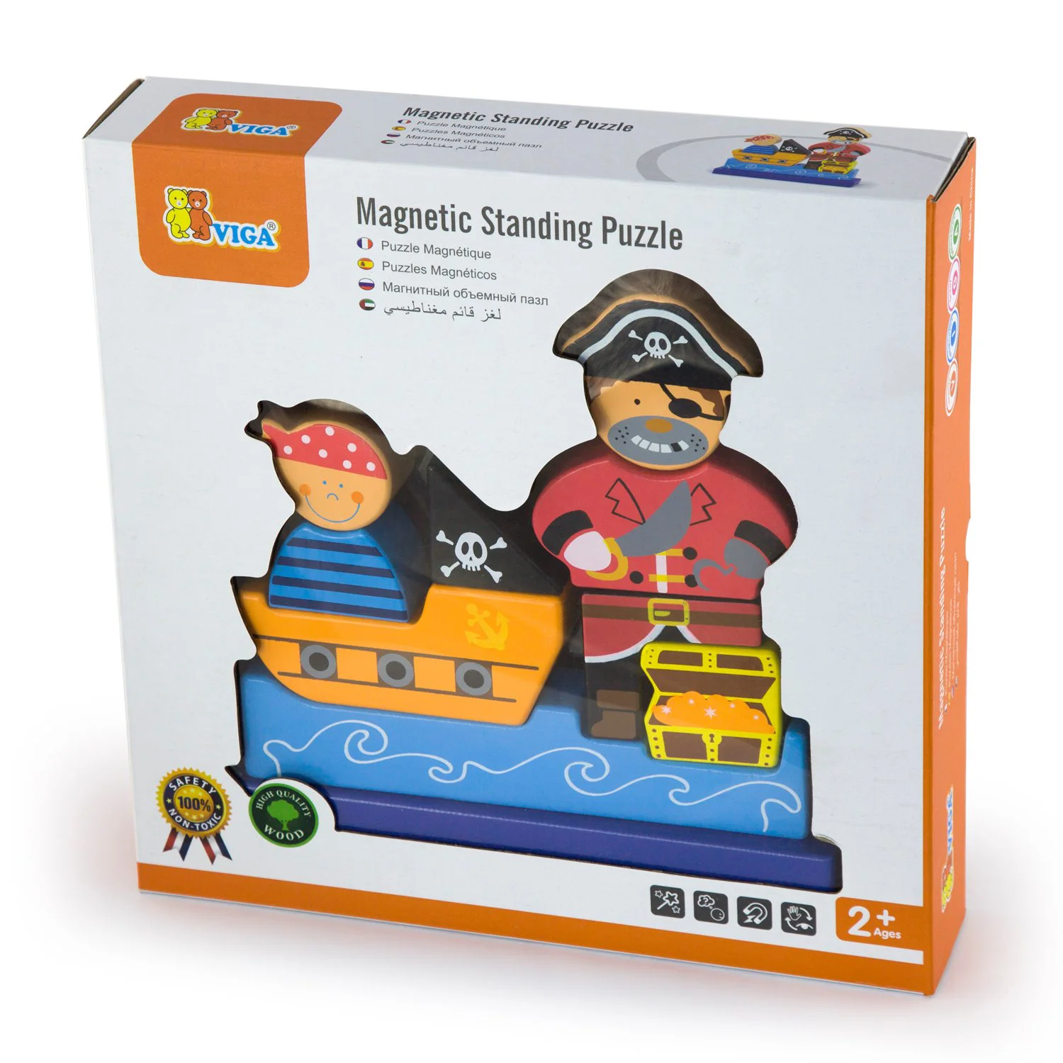 3D Puzzle din lemn Viga Toys Pirate