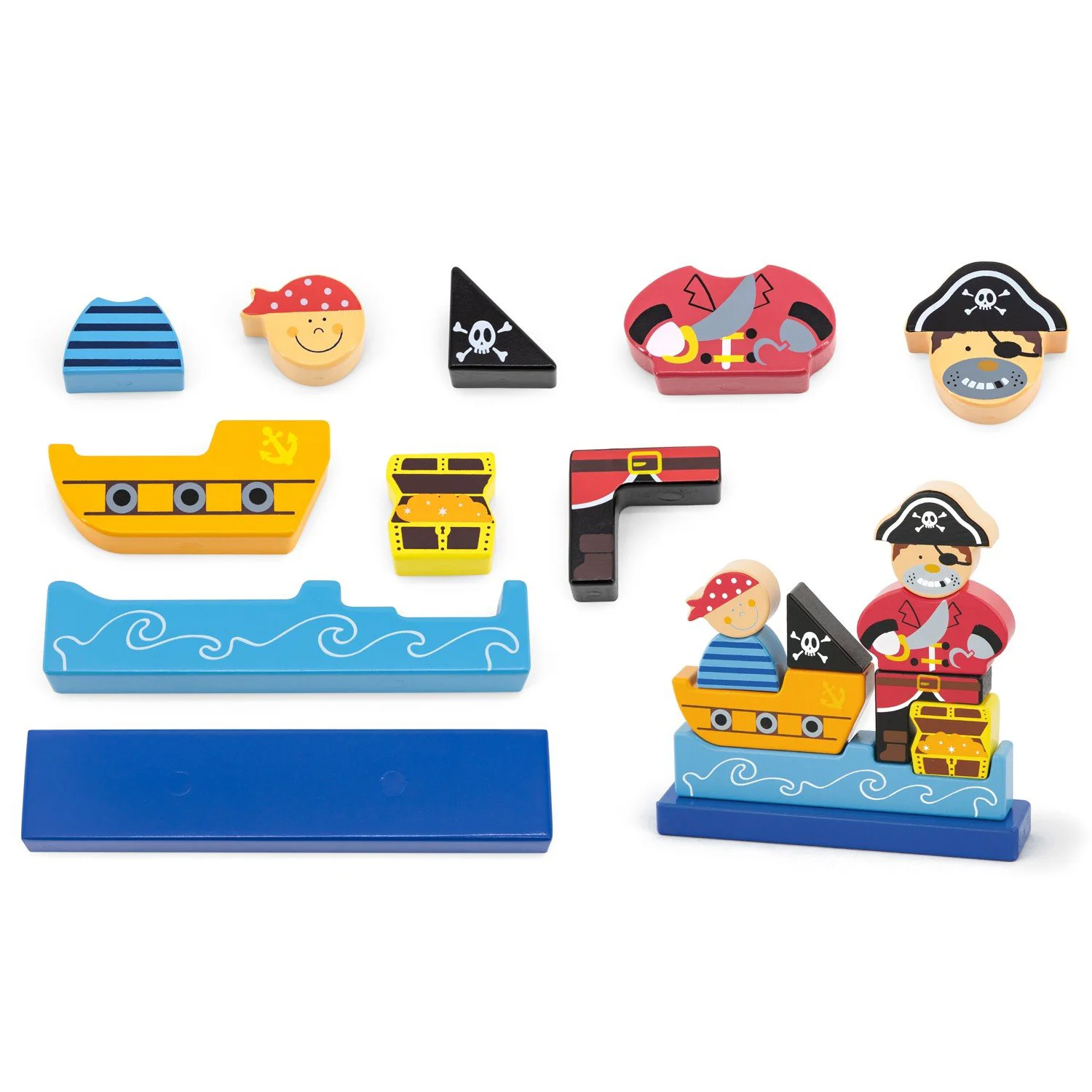 3D Puzzle din lemn Viga Toys Pirate