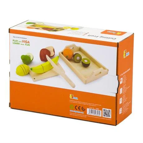 Jucarie din lemn Viga Toys Cutting Fruit