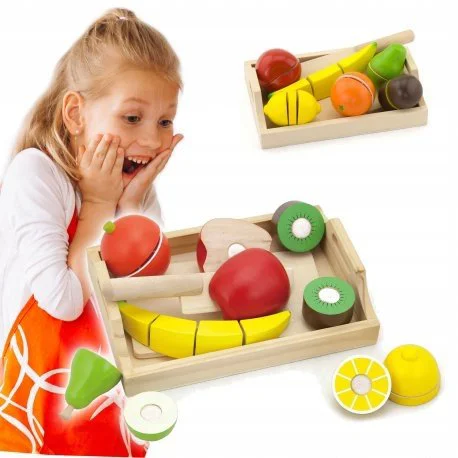 Jucarie din lemn Viga Toys Cutting Fruit