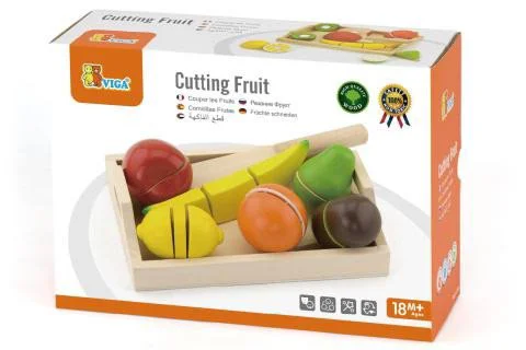 Jucarie din lemn Viga Toys Cutting Fruit