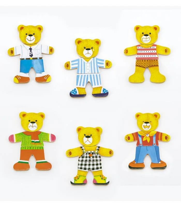 Jucarie din lemn Viga Toys Dressing Up Box Boy Bear