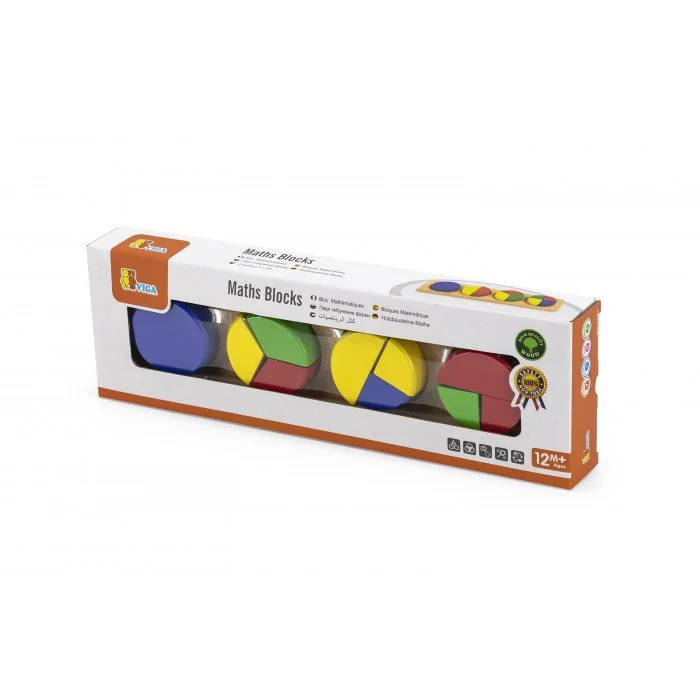 Jucarie din lemn Viga Toys Maths Blocks foto