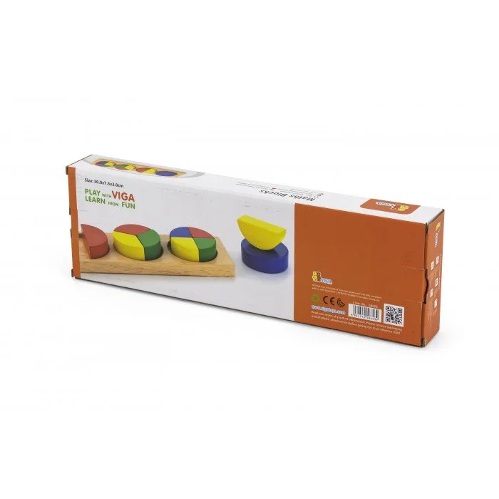 Jucarie din lemn Viga Toys Maths Blocks foto
