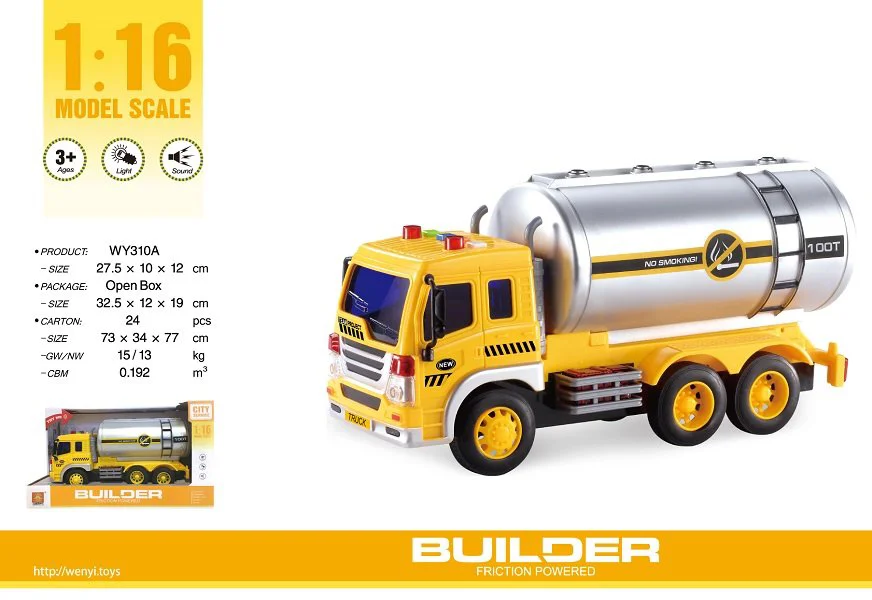 Masina cu inertie Wenyi Friction Construction Truck, 1:16 foto
