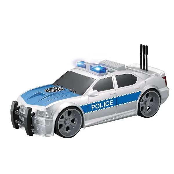 Masina cu inertie Wenyi Police Alb 1:16 foto