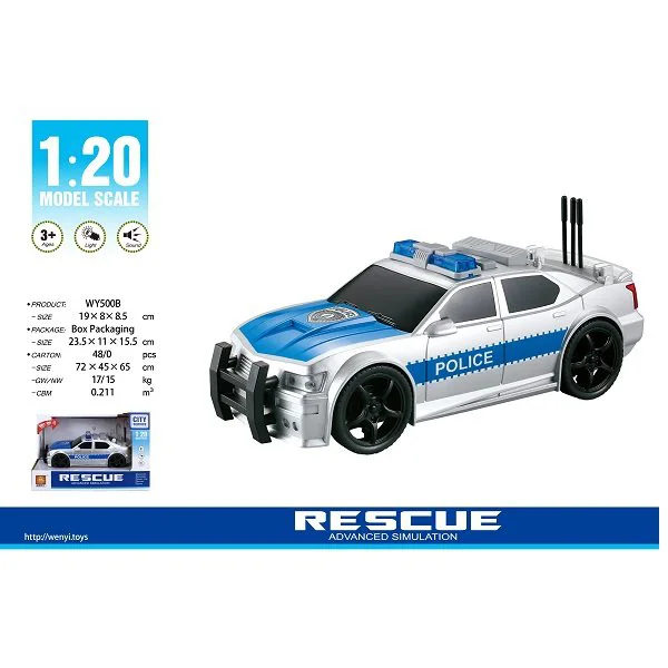 Masinu cu inertie Wenyi Police Car, 1:20 foto