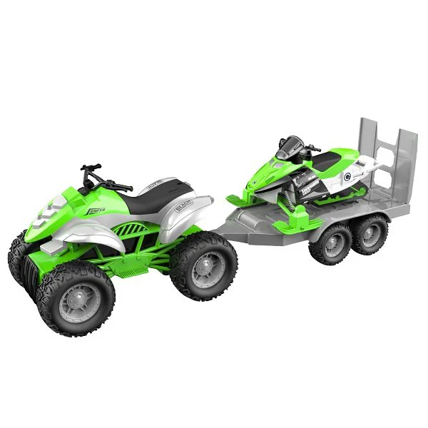 Masinuta cu inertie Wenyi ATV Verde, 1:16 foto