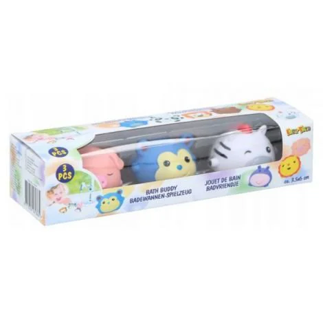 Set 3 jucarii de baie Eddy Toys (Porcusor, Soricel, Zebra)