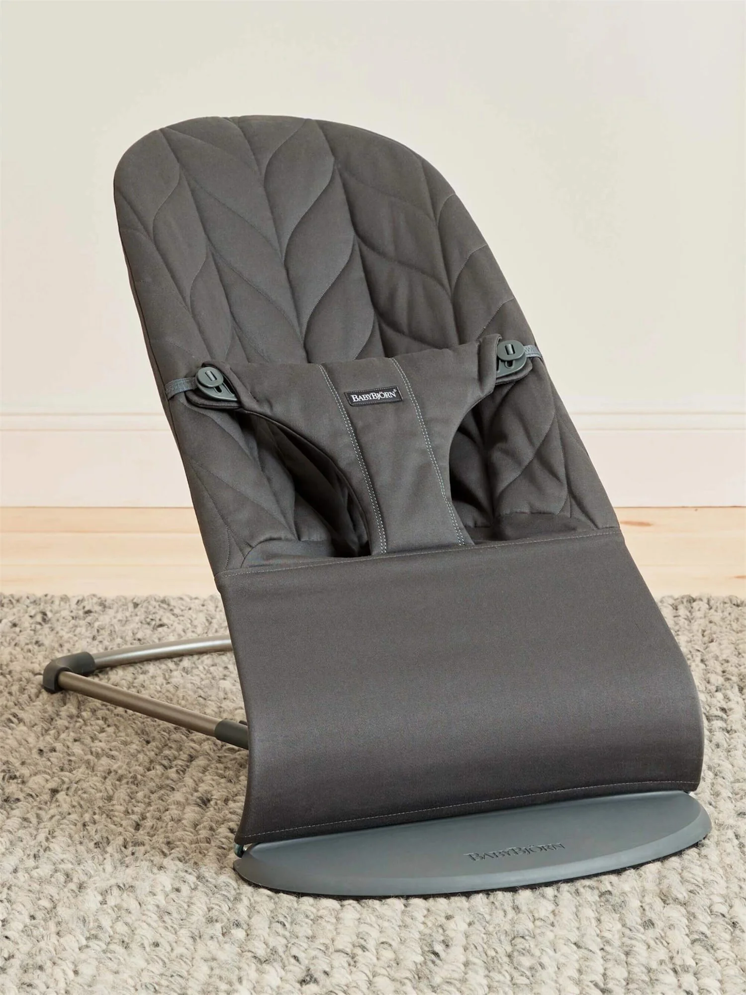 Кресло-шезлонг BabyBjorn Bliss Anthracite, хлопок