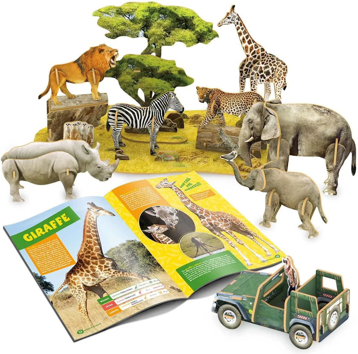Puzzle 3D CubicFun African Wildlife foto