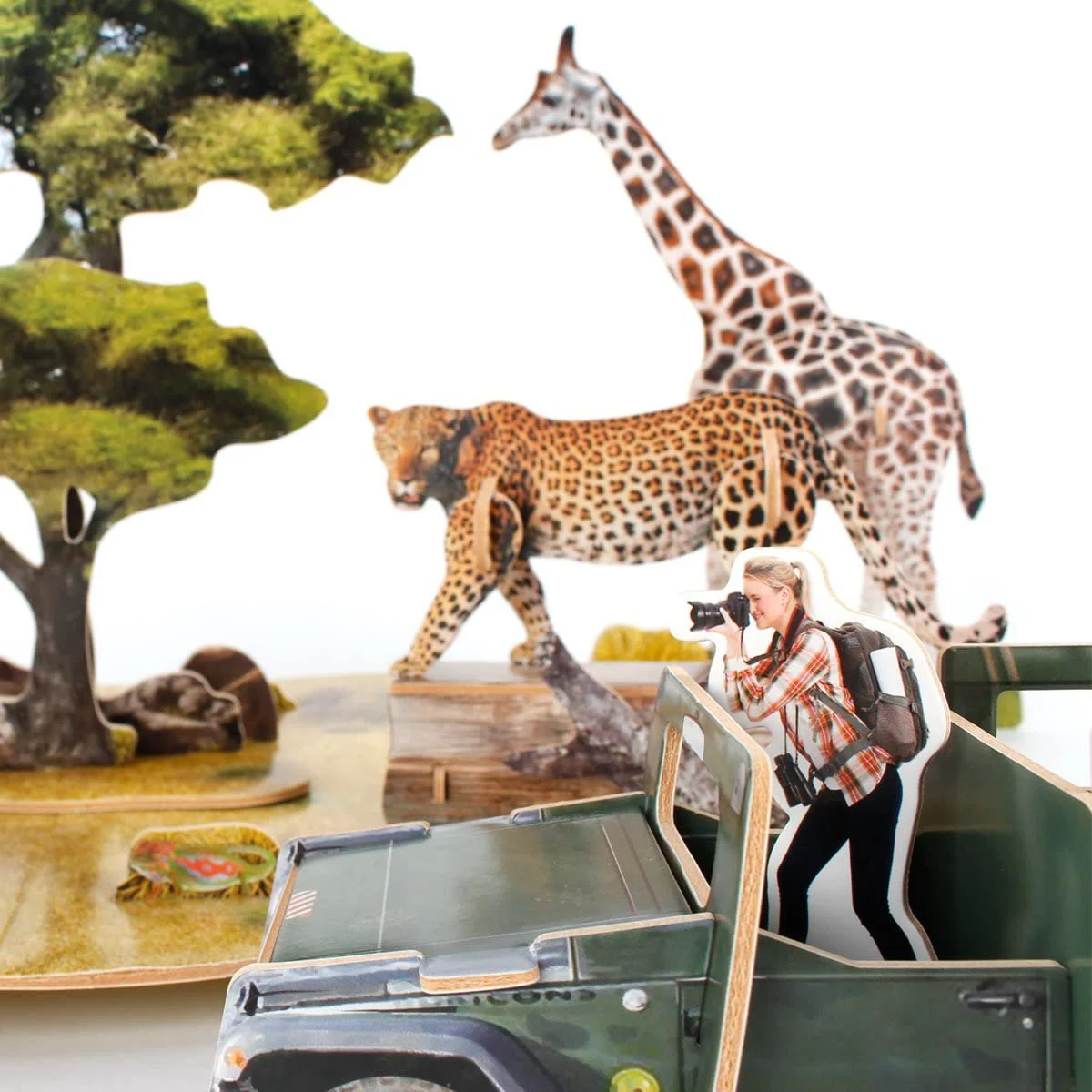 Puzzle 3D CubicFun African Wildlife foto