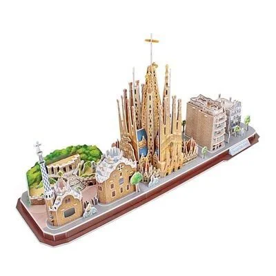 Puzzle 3D CubicFun City Line Barcelona