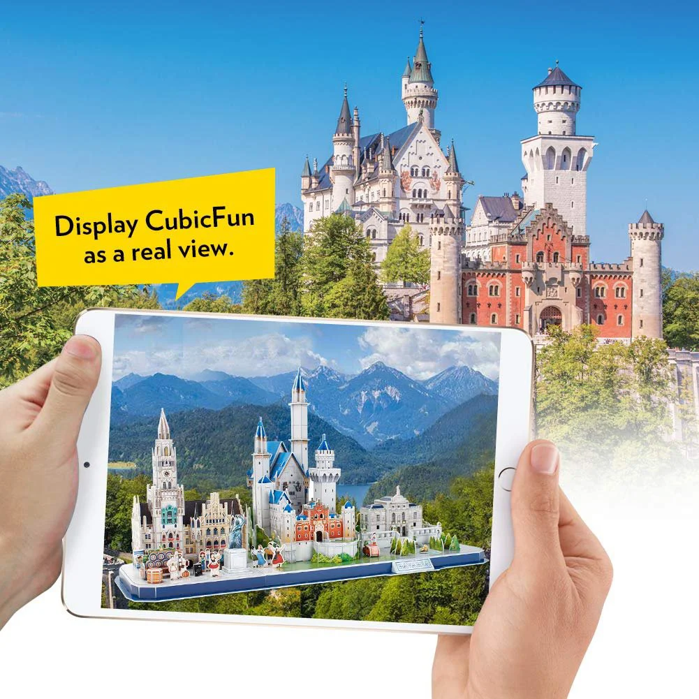 Puzzle 3D CubicFun City Line Bavaria foto