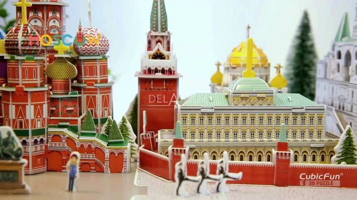 Пазл 3D CubicFun City Line Москва foto