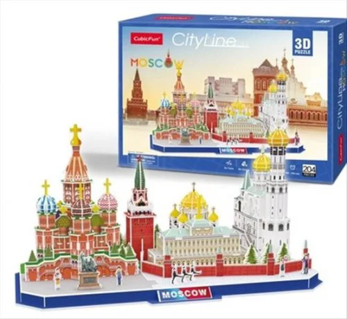 Пазл 3D CubicFun City Line Москва foto