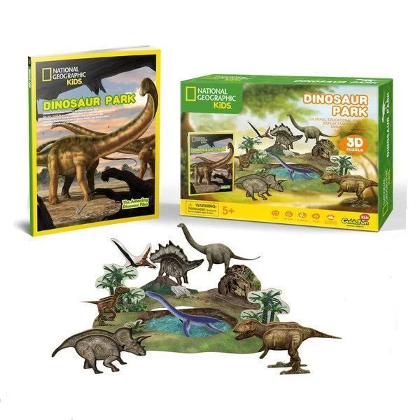 Puzzle 3D CubicFun Dinosaur Park foto