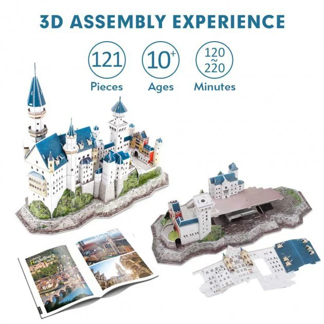 Puzzle 3D CubicFun Neuschwanstein Castle foto