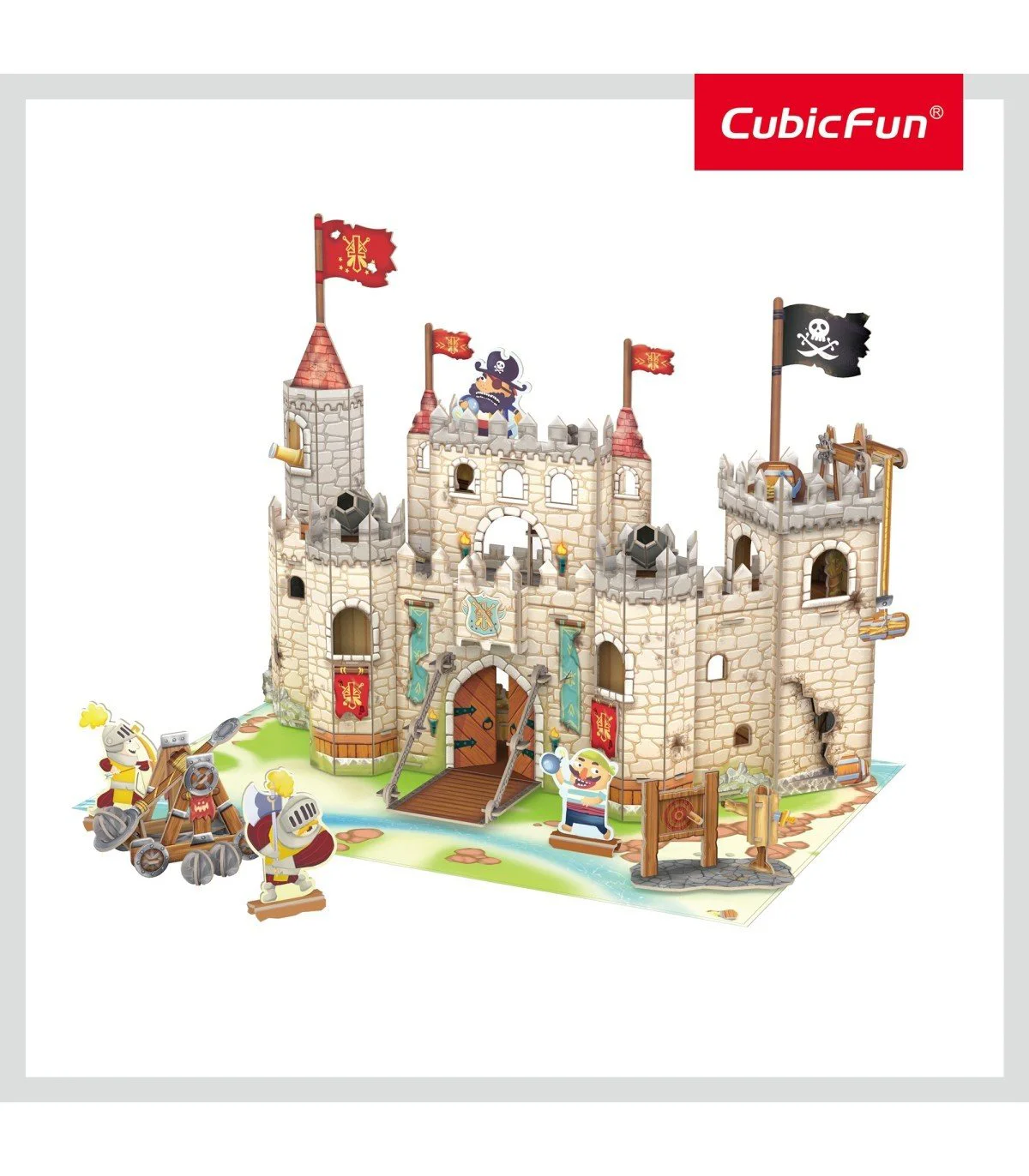 Пазл 3D CubicFun Замок пиратских рыцарей foto