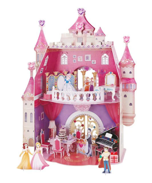 Puzzle 3D CubicFun Princess Birthday foto