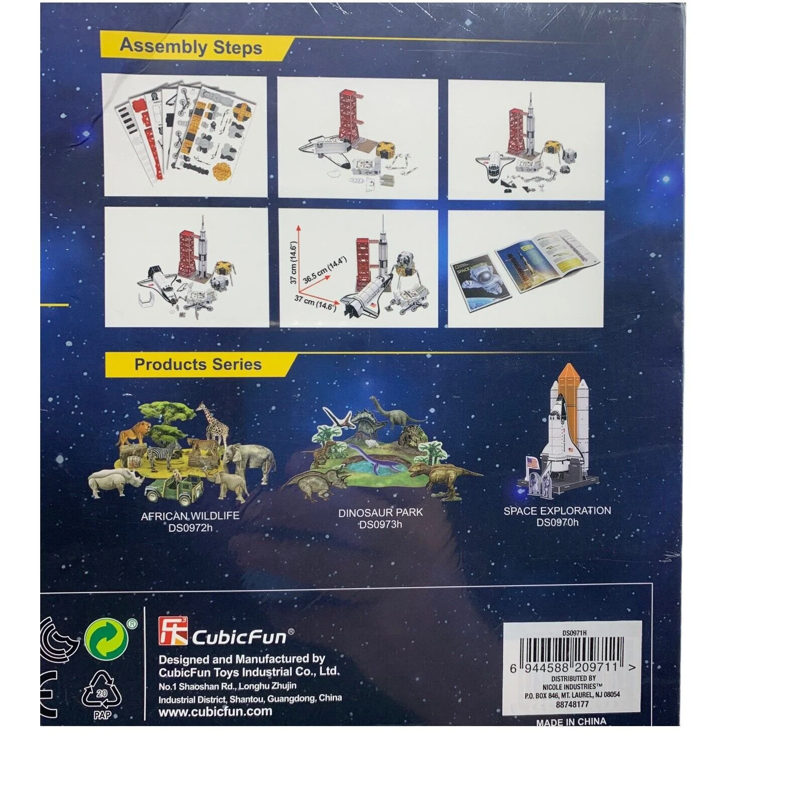 Puzzle 3D CubicFun Space Mission foto