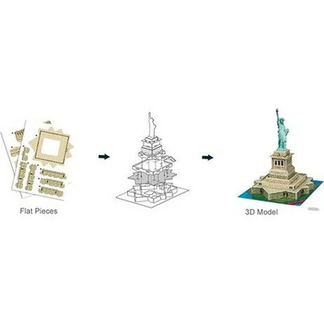 Puzzle 3D CubicFun Statue of Liberty