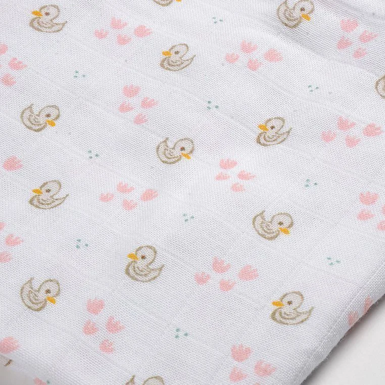 Набор муслиновых пеленок Beaba Swan Pink 70x70 см, 3 шт. foto