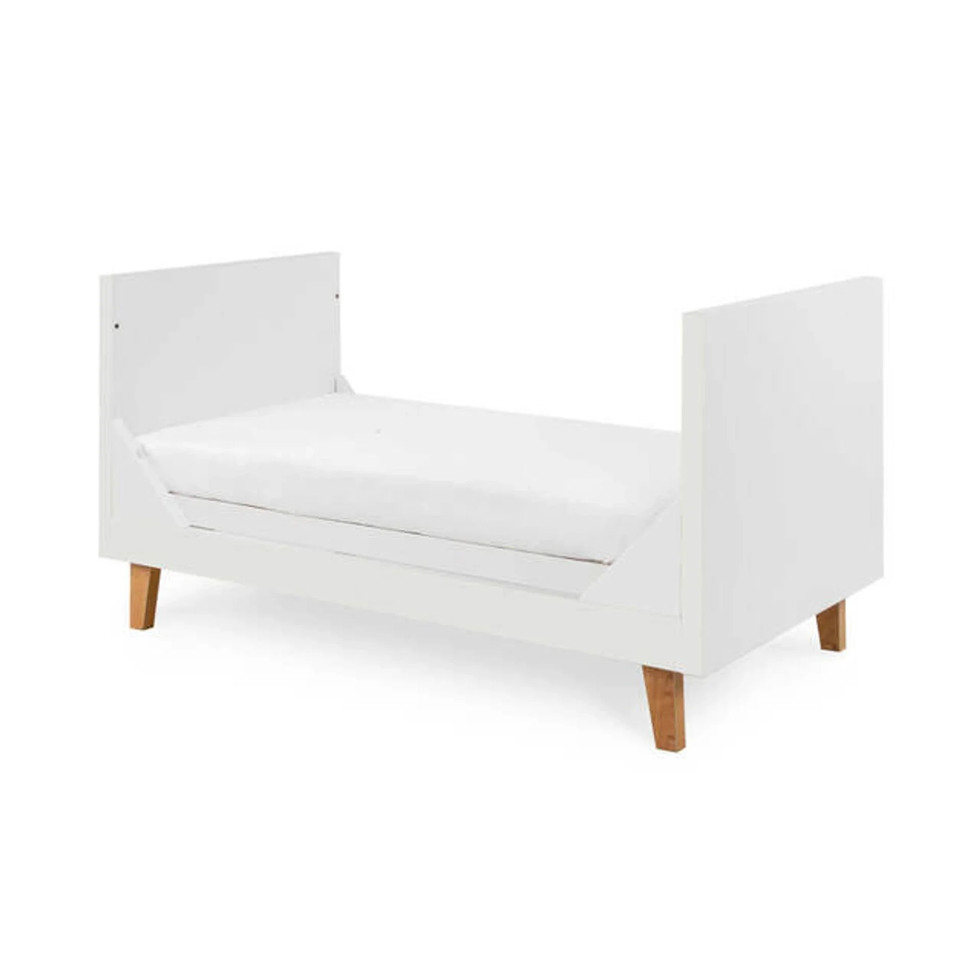 Деревянная кроватка 3 в 1 Tutti Bambini Como White & Rosewood