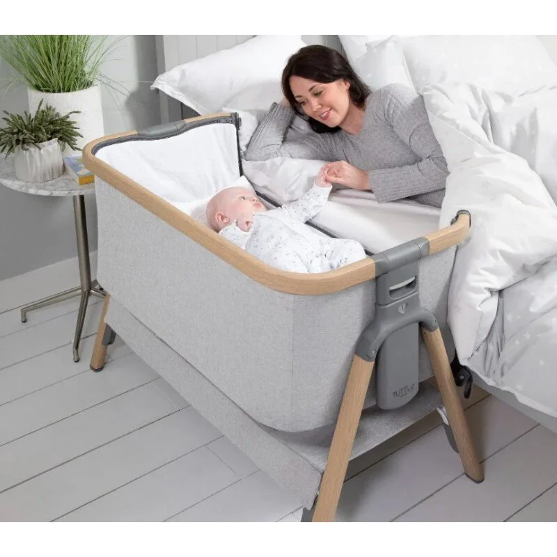 Кроватка 2 в 1 Tutti Bambini Co-Sleeper CoZee Oak & Sterling Silver