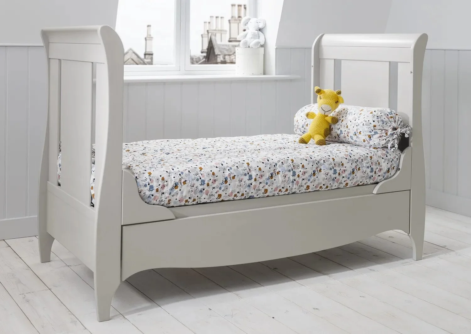 Деревянная кроватка 3 в 1 Tutti Bambini Roma Dove Grey