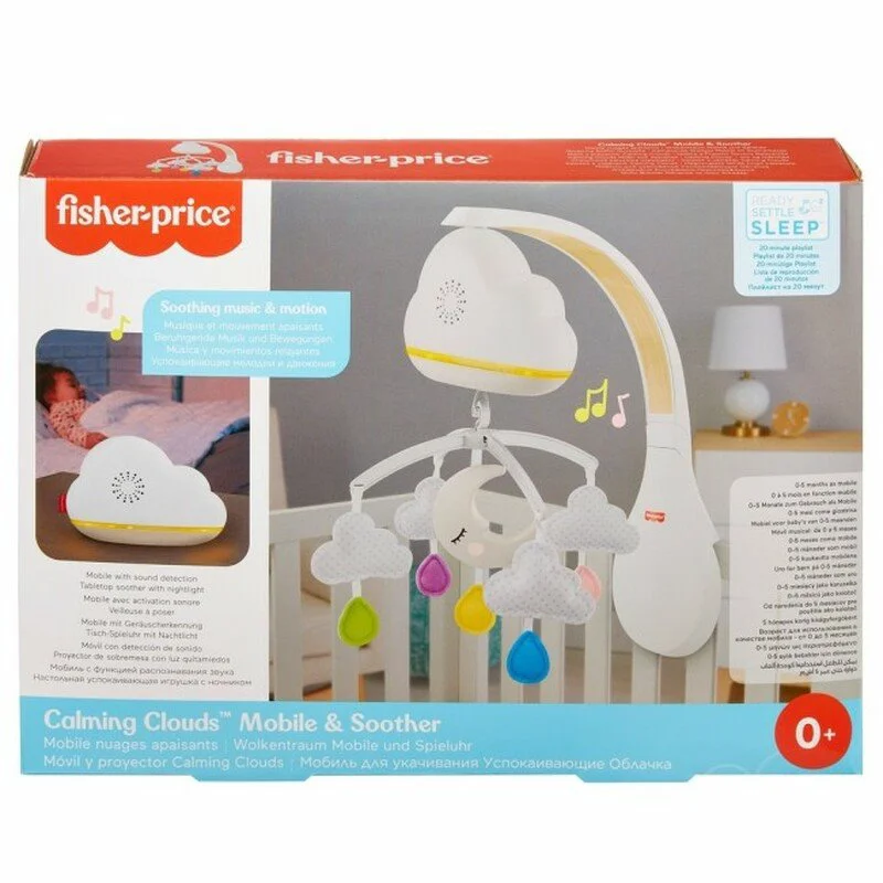 Carusel muzical pentru patut Fisher Price Calming Clouds