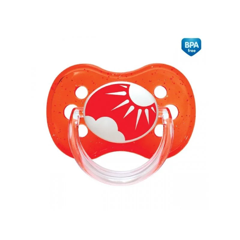 Suzeta rotunda Canpol Nature din silicon (18+ luni)
