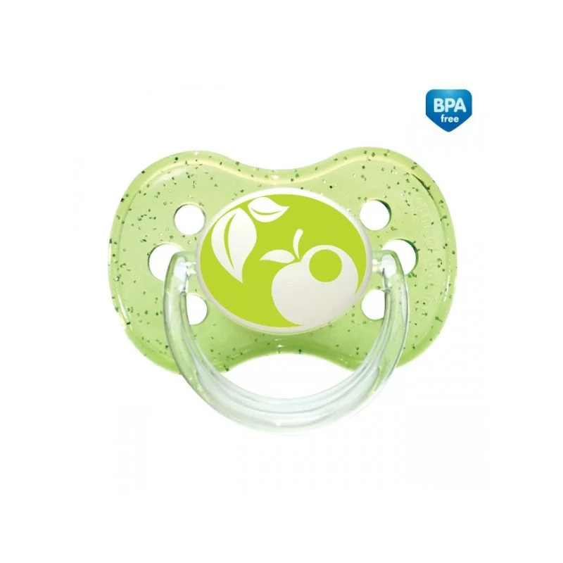 Suzeta rotunda Canpol Nature din silicon (18+ luni)