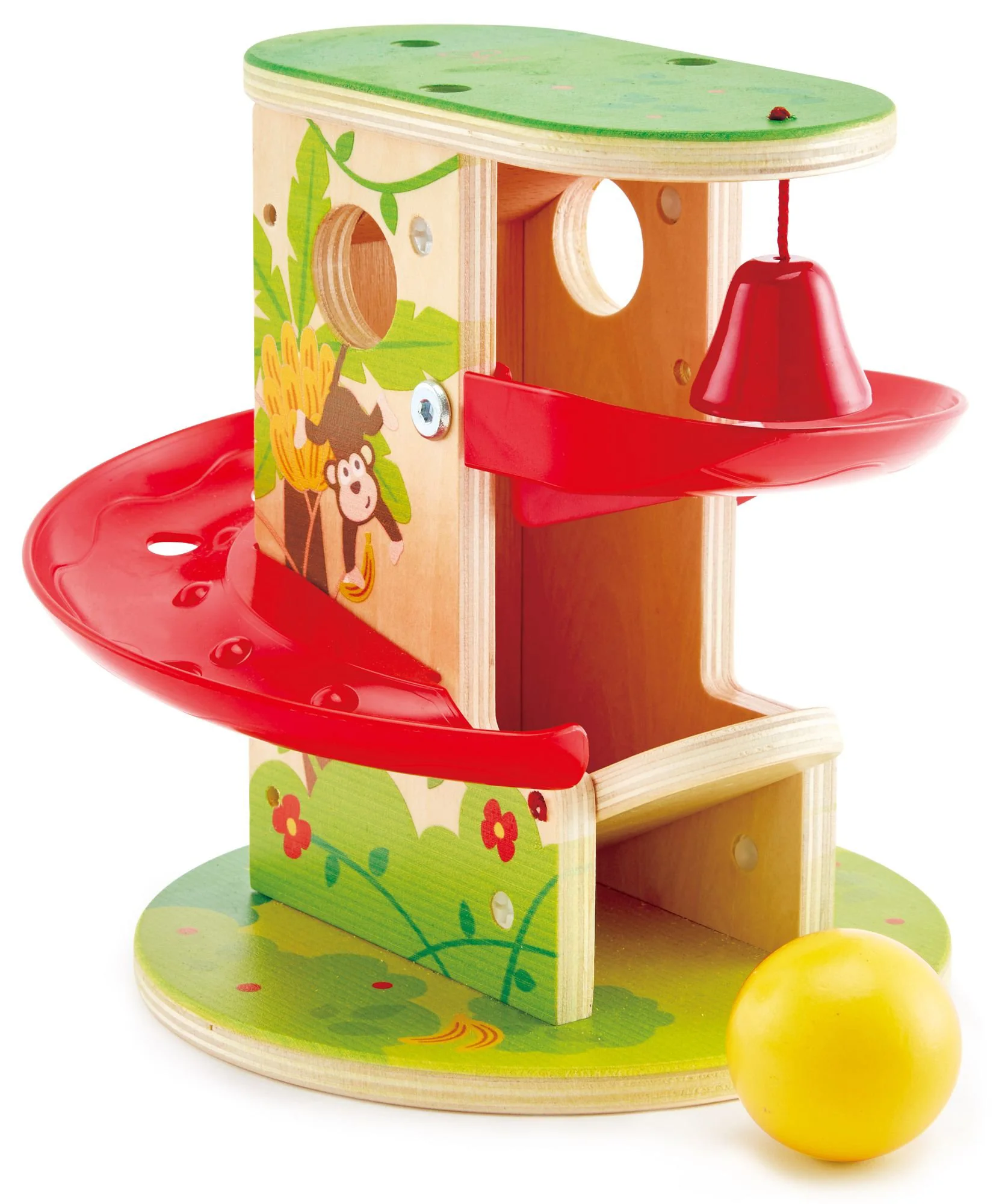 Jucarie din lemn Hape Jungle Press and slide foto
