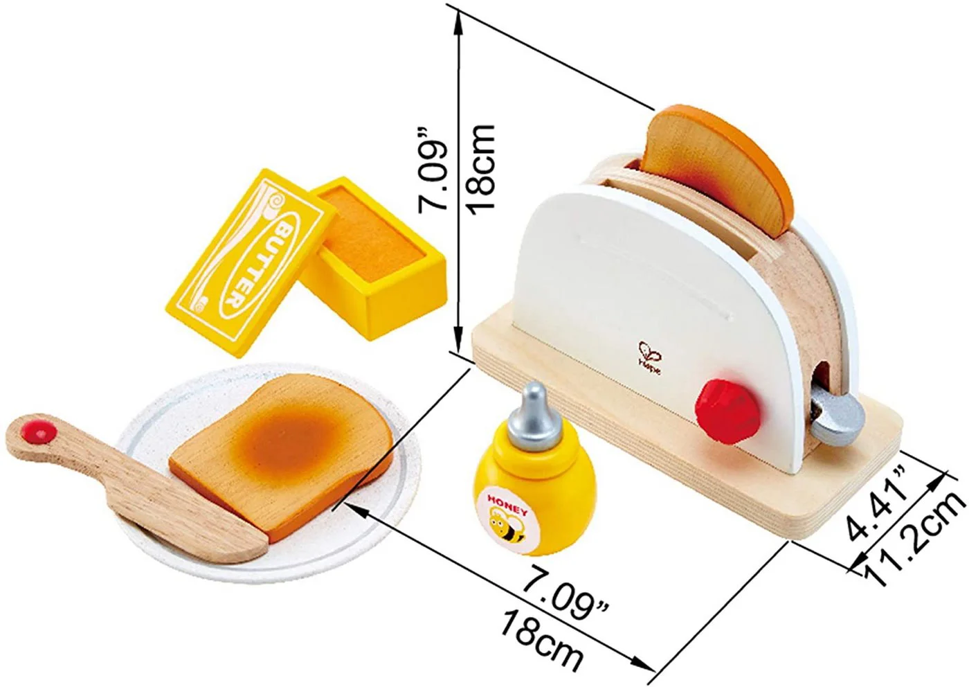 Set de joaca din lemn Hape Pop Up Toaster foto