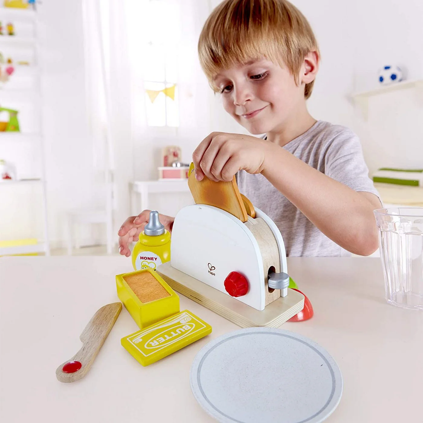 Set de joaca din lemn Hape Pop Up Toaster foto