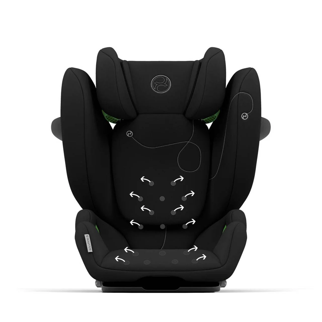 Scaun auto cu isofix Cybex Solution G i-Fix Deep Black, 100 - 150 cm
