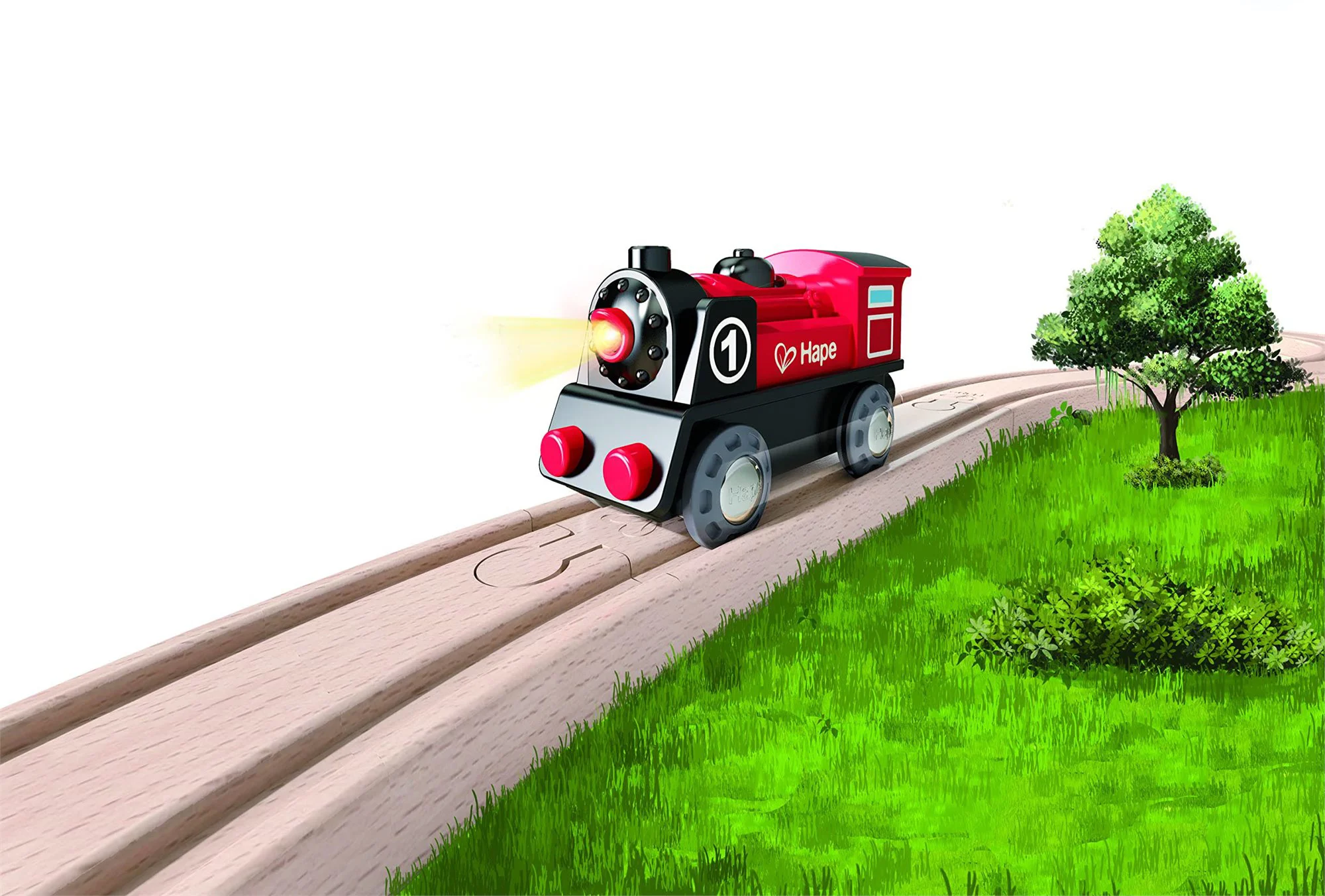 Locomotiva cu baterii Hape foto