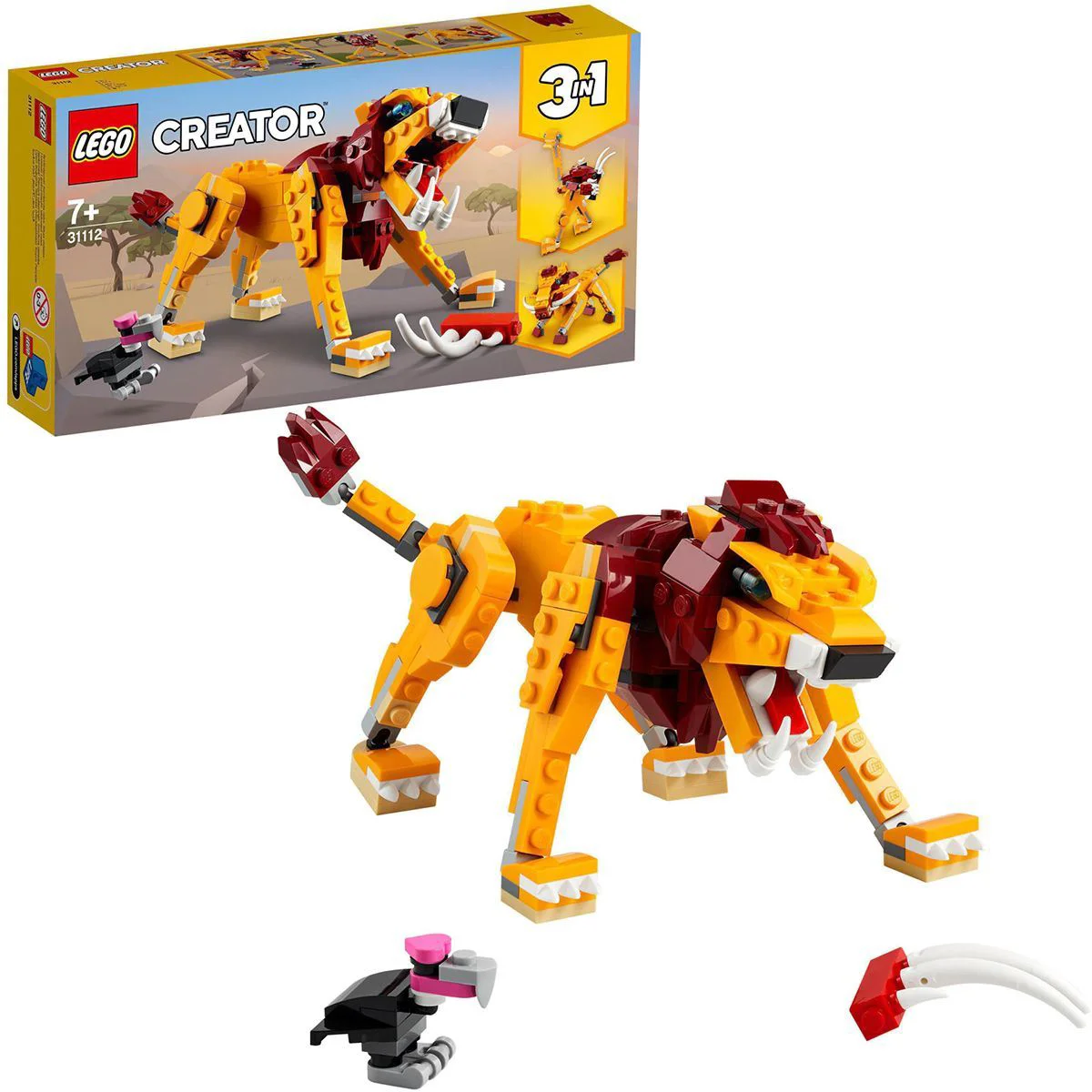 LEGO Creator 3 in 1 Wild Lion foto
