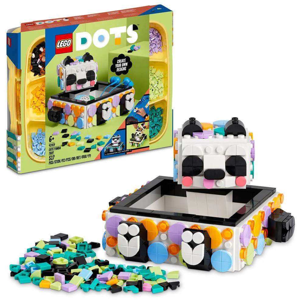 LEGO Dots Cute Panda Tray foto