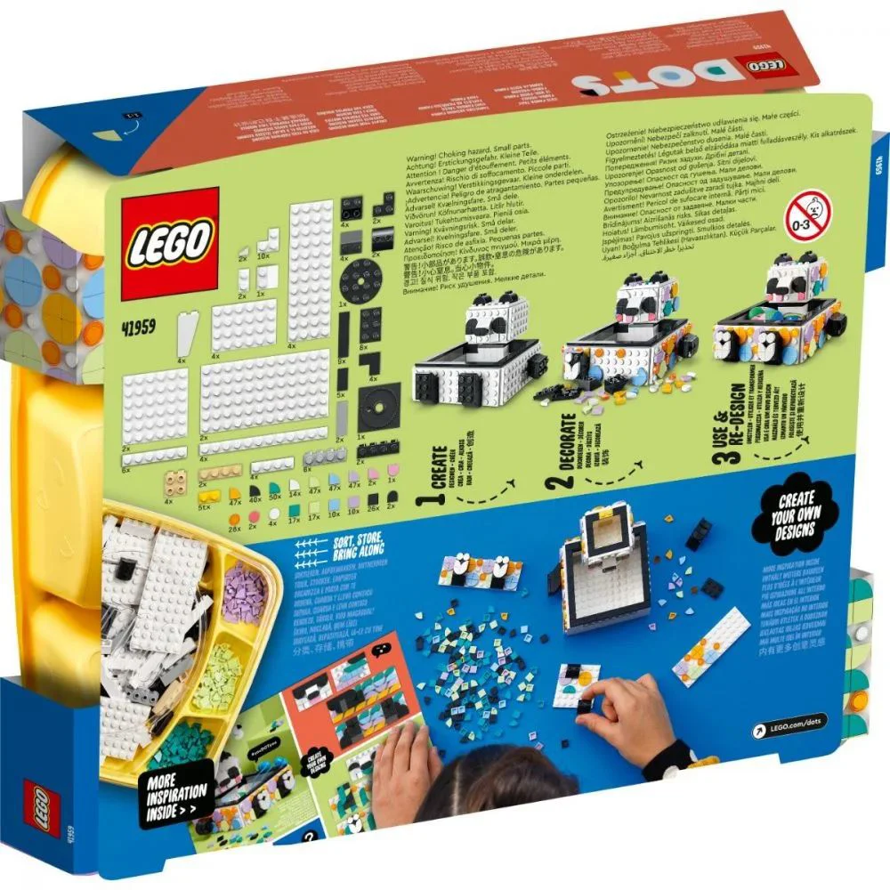 LEGO Dots Cute Panda Tray foto