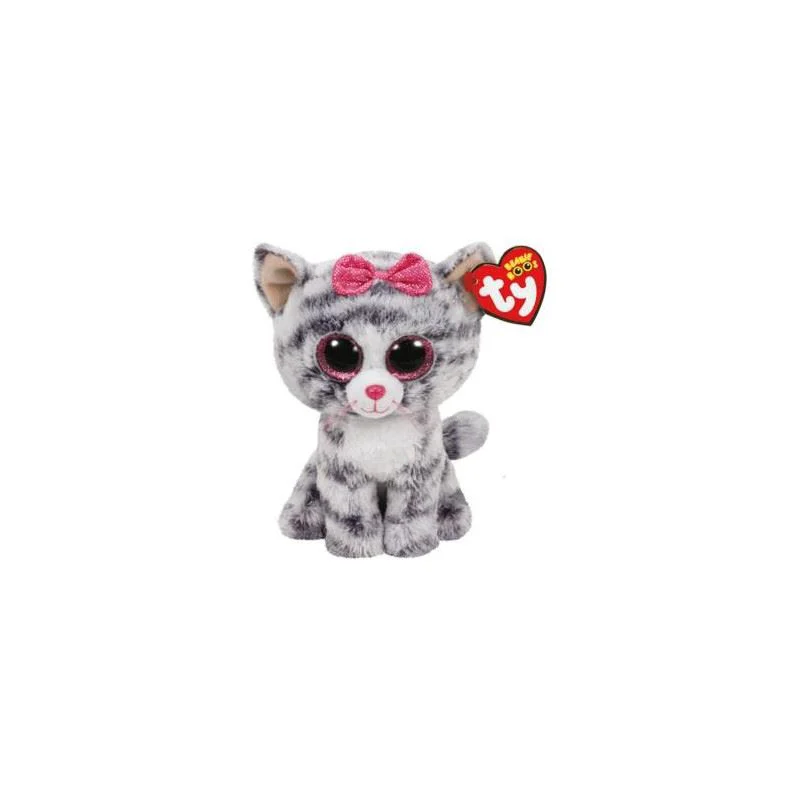 Jucarie de plus TY Pisicuta Kiki, 15 cm