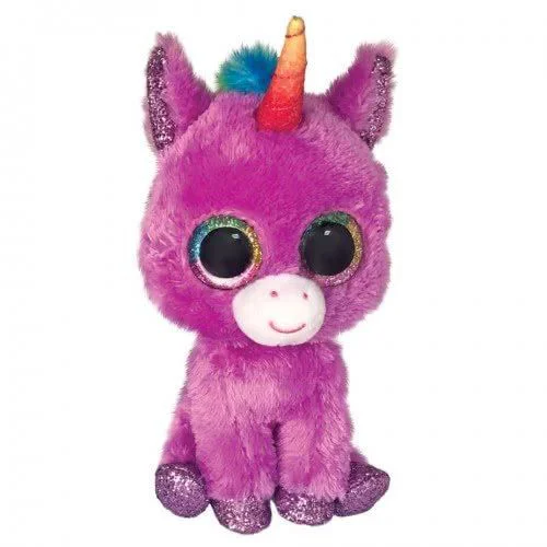 Jucarie de plus TY Unicornul Rosette, 15 cm foto