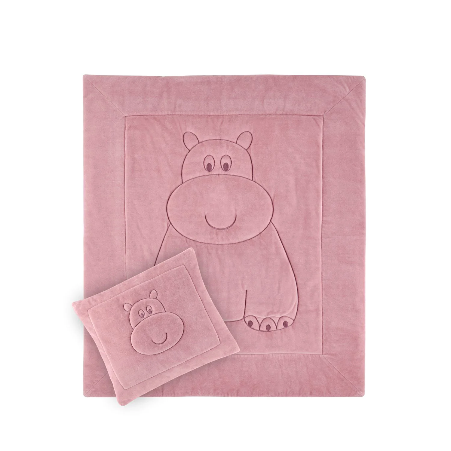 Комплект плюшевой подушки и одеяла BabyJem Pink foto