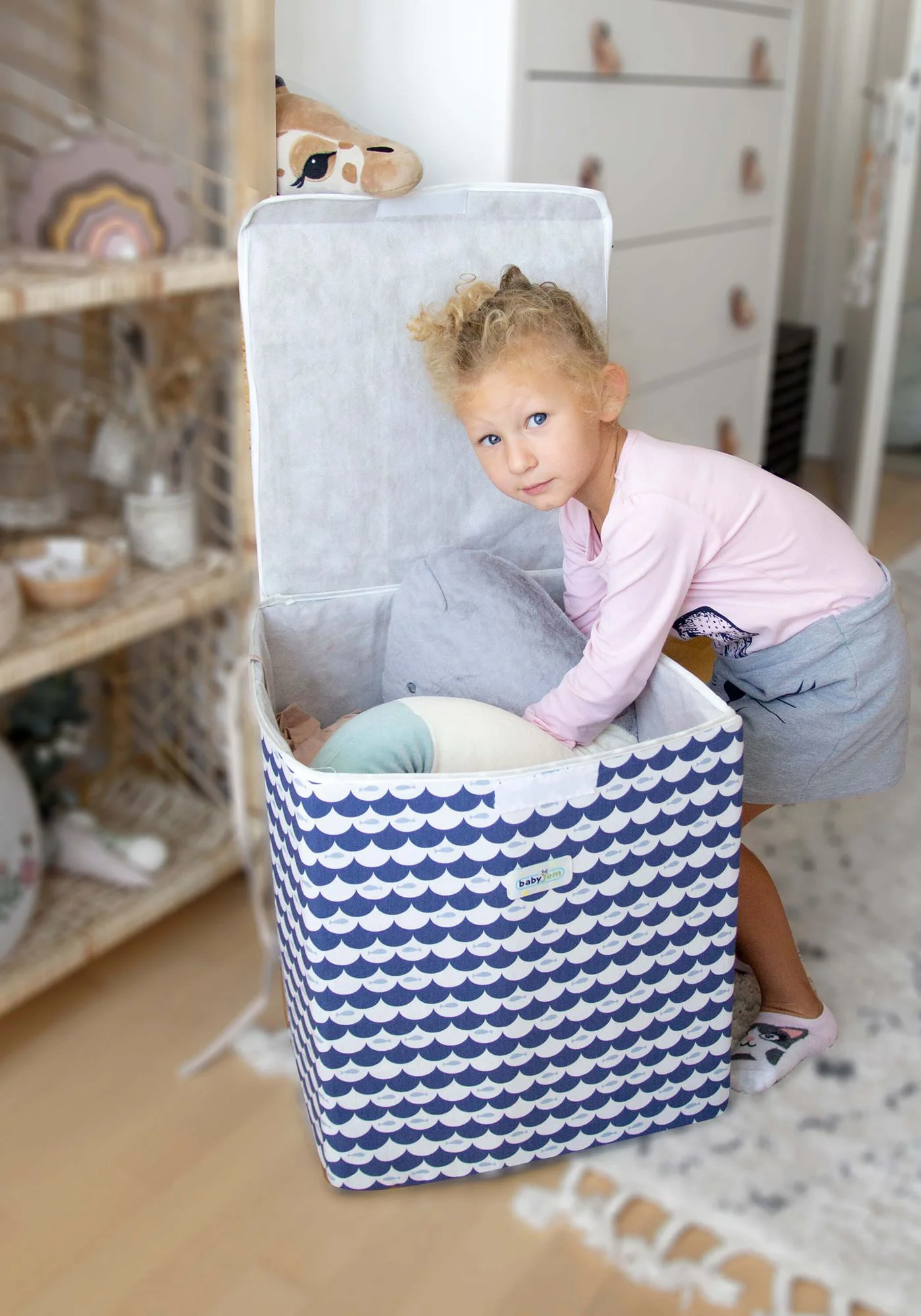 Многофункциональная коробка для хранения BabyJem Blue
